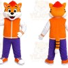Orange Fox Mascot Costume