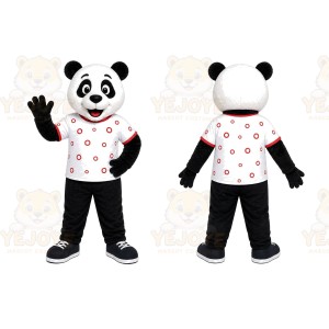Panda Shirt Mascot Costume