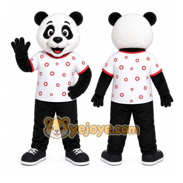 Panda Shirt Mascot Costume
