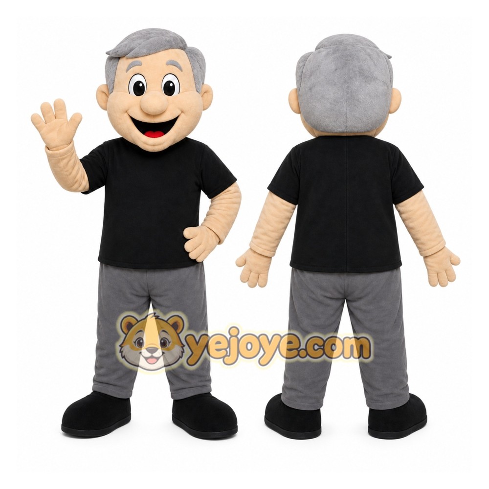 Old Man Character Mascot Costume