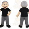 Old Man Character Mascot Costume