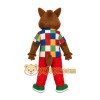 Patchwork Wolf Mascot Costume Patchwork Wolf Mascot Costume