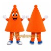 Orange Traffic Cone Mascot Costume Orange Traffic Cone Mascot Costume