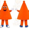 Orange Traffic Cone Mascot Costume