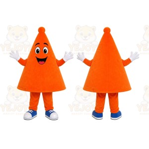 Orange Traffic Cone Mascot Costume