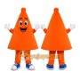 Orange Traffic Cone Mascot Costume