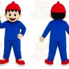 Red Cap Boy Mascot Costume