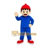 Red Cap Boy Mascot Costume Red Cap Boy Mascot Costume