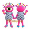 Pink Eye Monster Mascot Costume