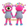 Pink Eye Monster Mascot Costume