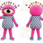Pink Eye Monster Mascot Costume