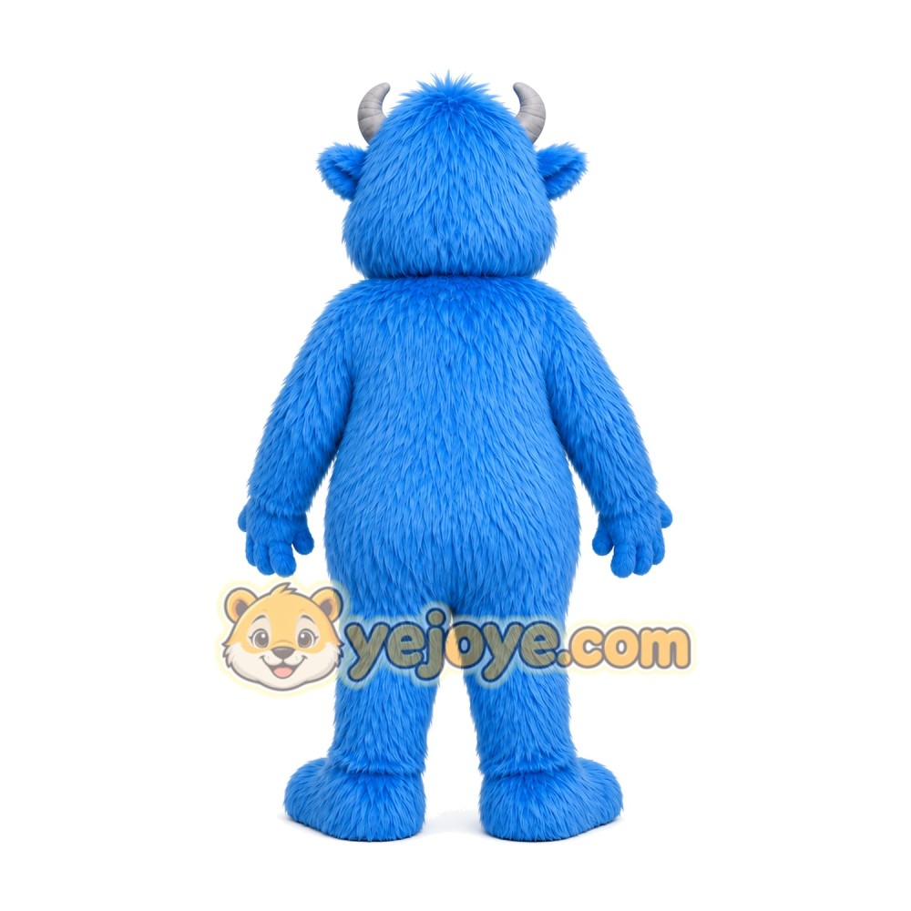 Blue Monster Mascot Costume Blue Monster Mascot Costume