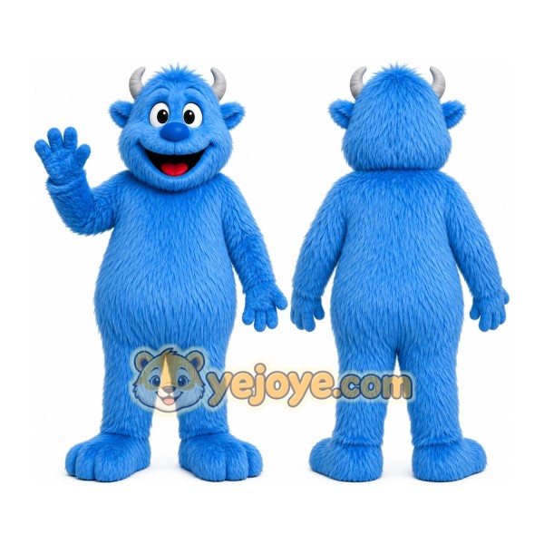 Blue Monster Mascot Costume
