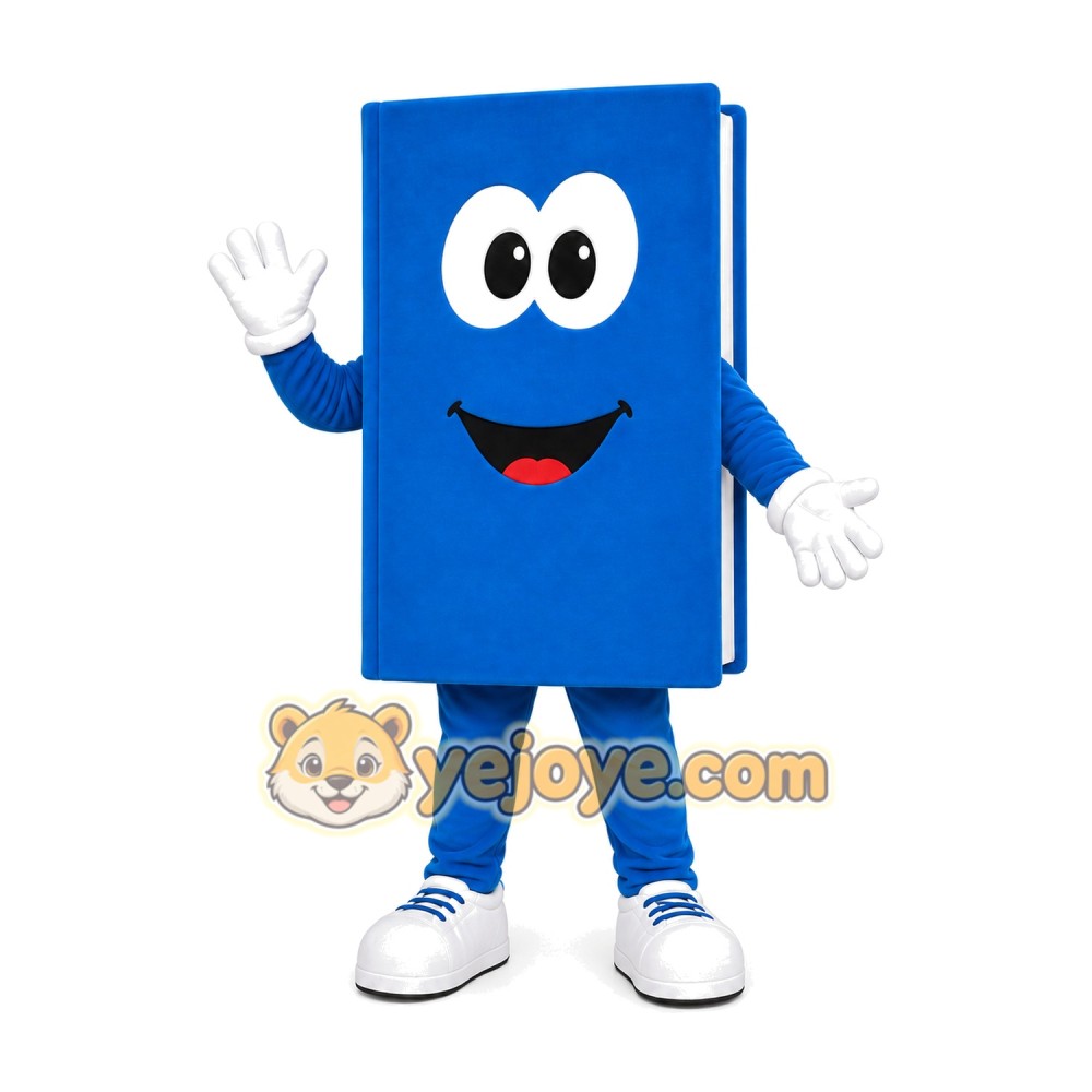 Blue Book Mascot Costume Blue Book Mascot Costume