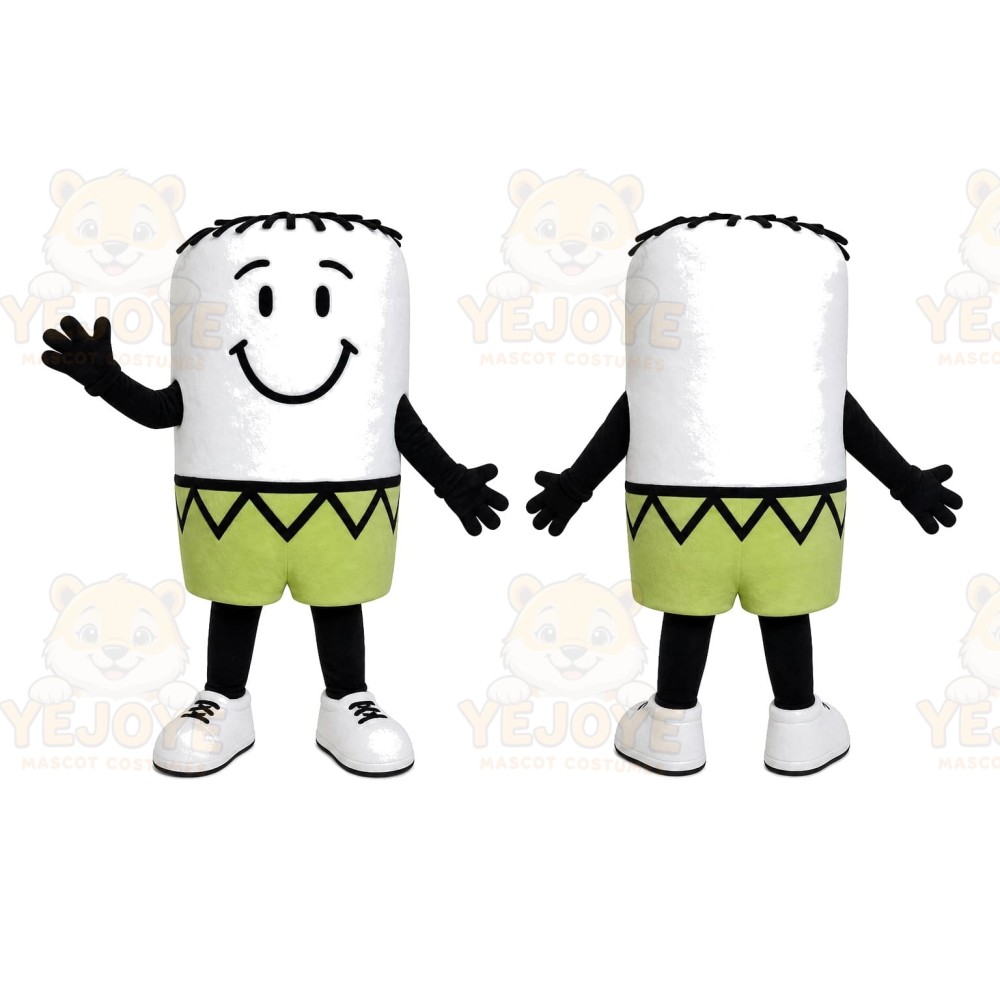 White Marshmallow Mascot Costume