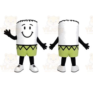 White Marshmallow Mascot Costume
