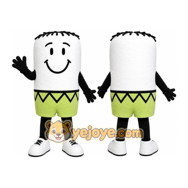 White Marshmallow Mascot Costume