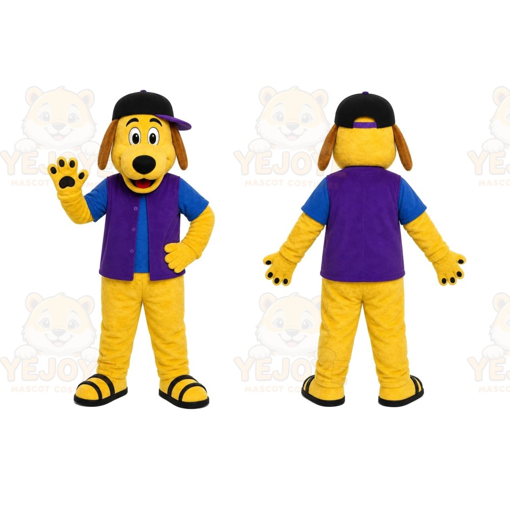 Yellow Puppy Mascot Costume