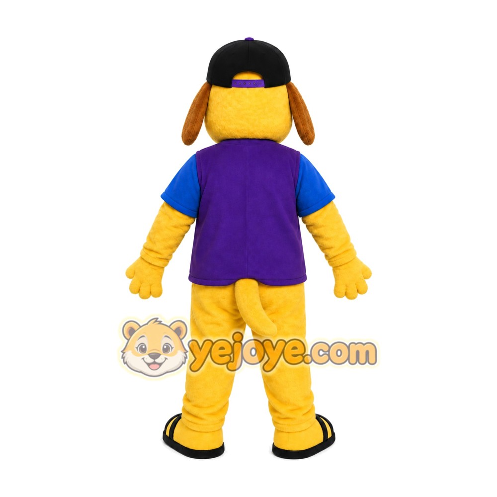 Yellow Puppy Mascot Costume
