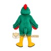 Green Red Rooster Mascot Costume