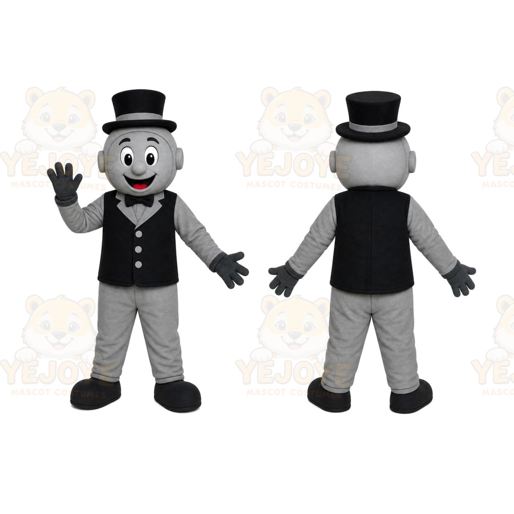 Cartoon Gentleman Mascot Costume
