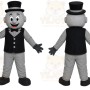 Cartoon Gentleman Mascot Costume