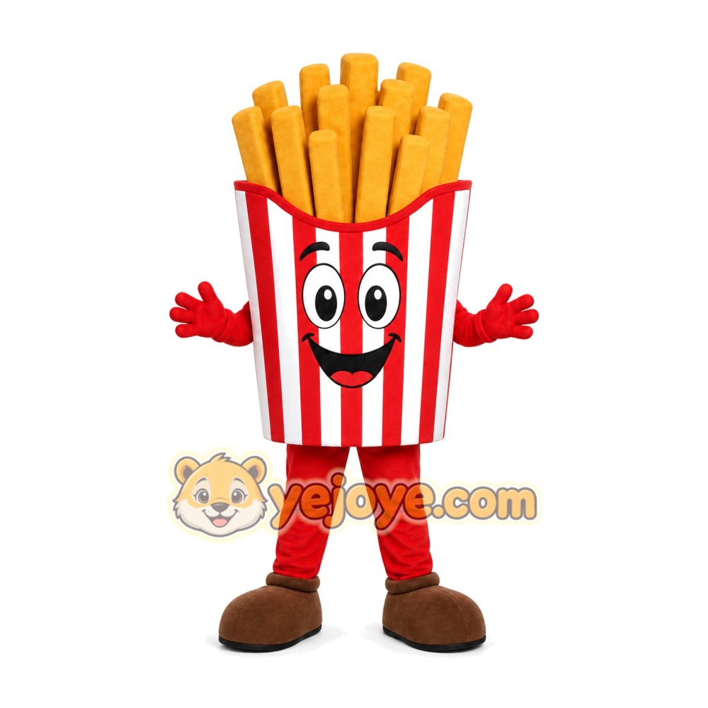 French Fries Character Mascot Costume Adult Size French Fries Character Mascot Costume Adult Size