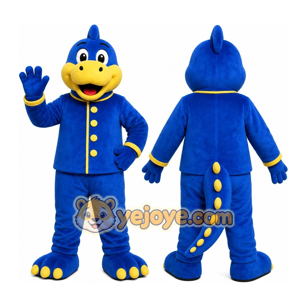 Blue Dragon Mascot Costume Blue Dragon Mascot Costume