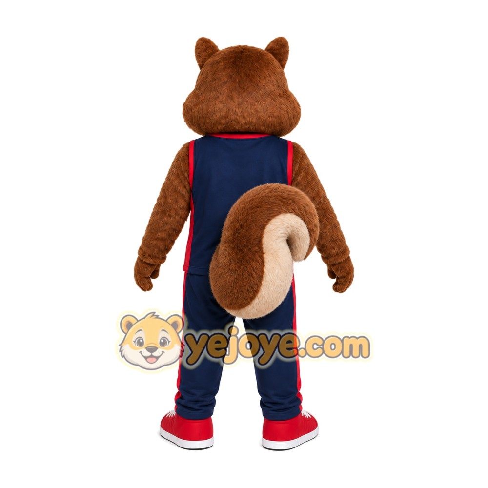 Chipmunk Overalls Mascot Costume Chipmunk Overalls Mascot Costume