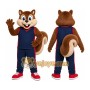 Chipmunk Overalls Mascot Costume