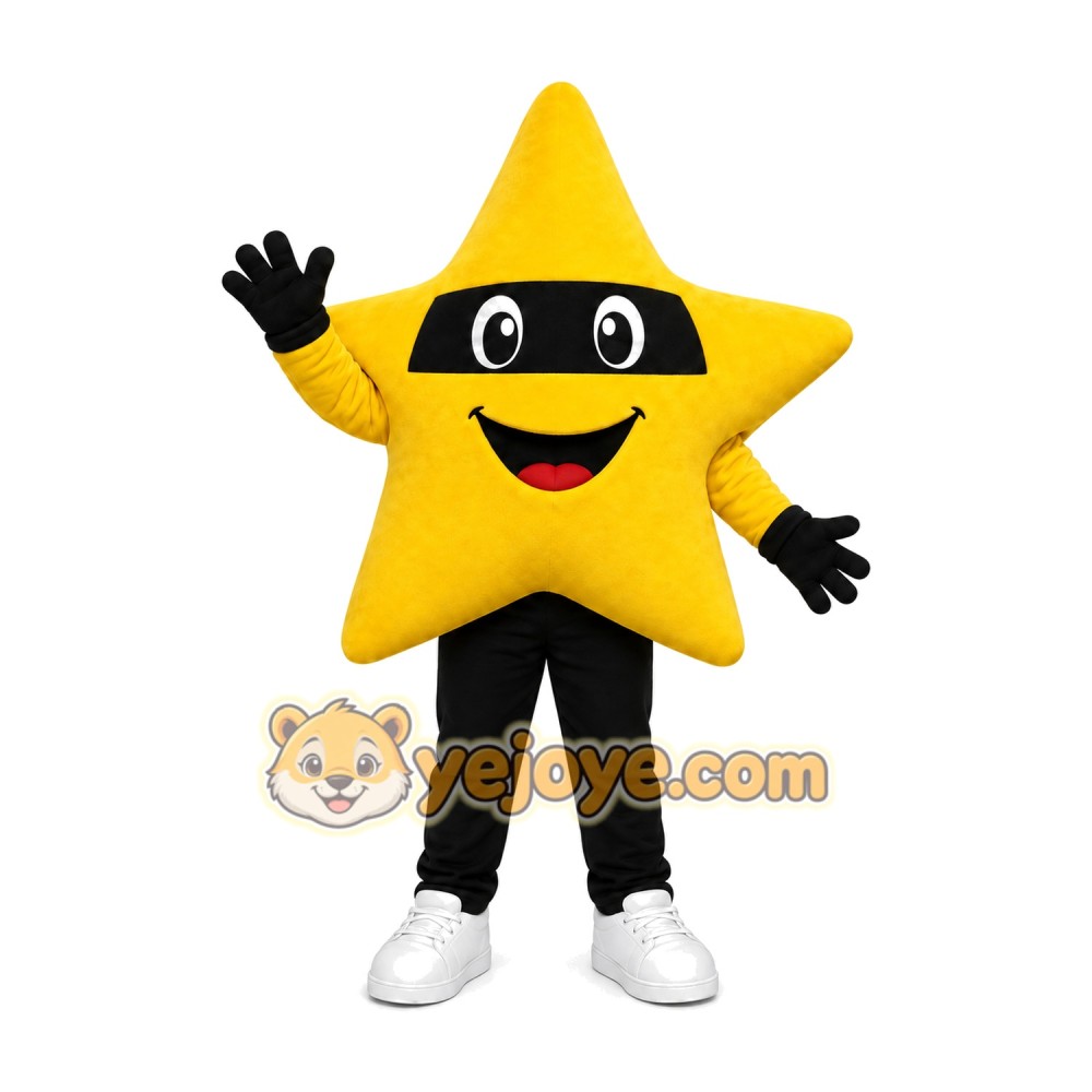Yellow Star Mascot Costume