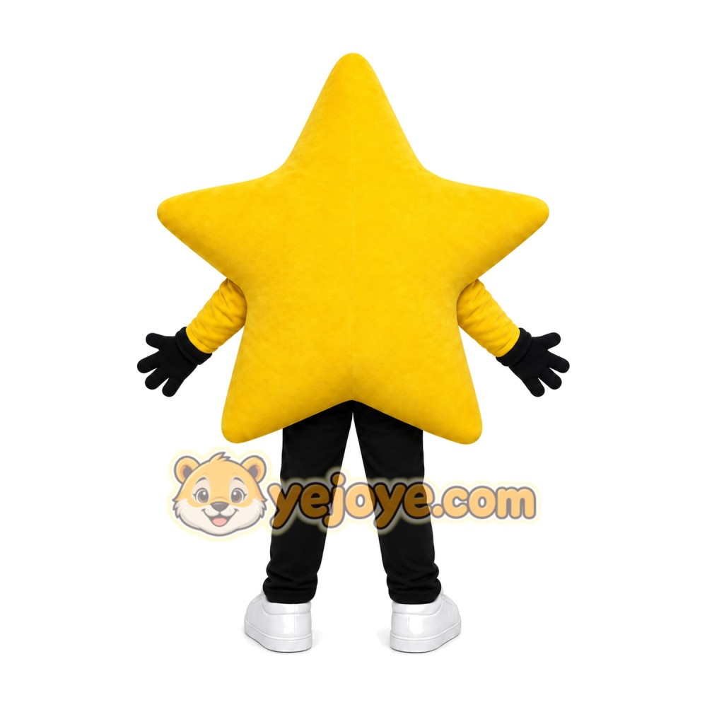 Yellow Star Mascot Costume