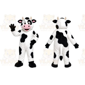 Black White Cow Mascot Costume