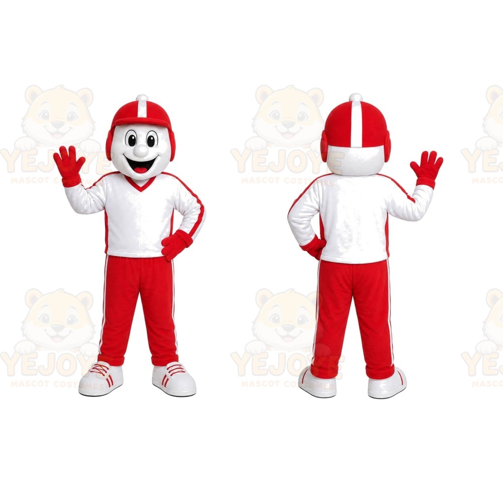 Red Racing Driver Mascot Costume