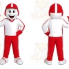 Red Racing Driver Mascot Costume