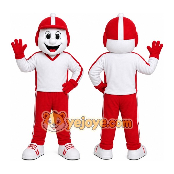 Red Racing Driver Mascot Costume
