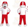 Red Racing Driver Mascot Costume