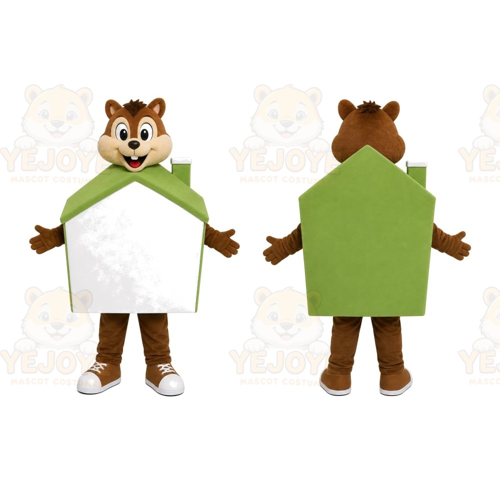 Chipmunk Sign Mascot Costume