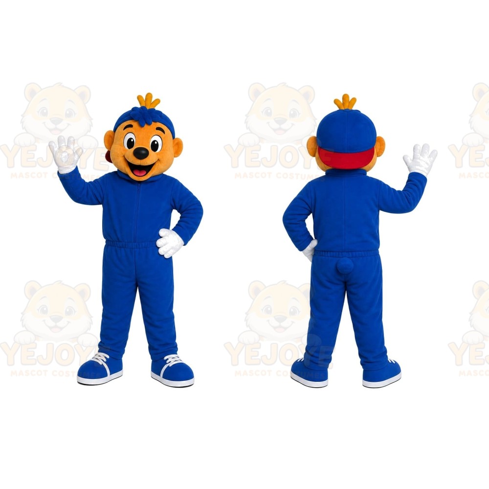 Dog Blue Suit Mascot Costume