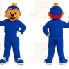 Dog Blue Suit Mascot Costume