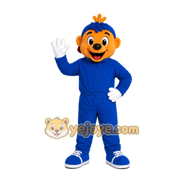 Dog Blue Suit Mascot Costume Dog Blue Suit Mascot Costume