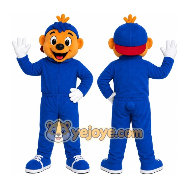 Dog Blue Suit Mascot Costume