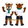 Deer Green Shirt Mascot Costume