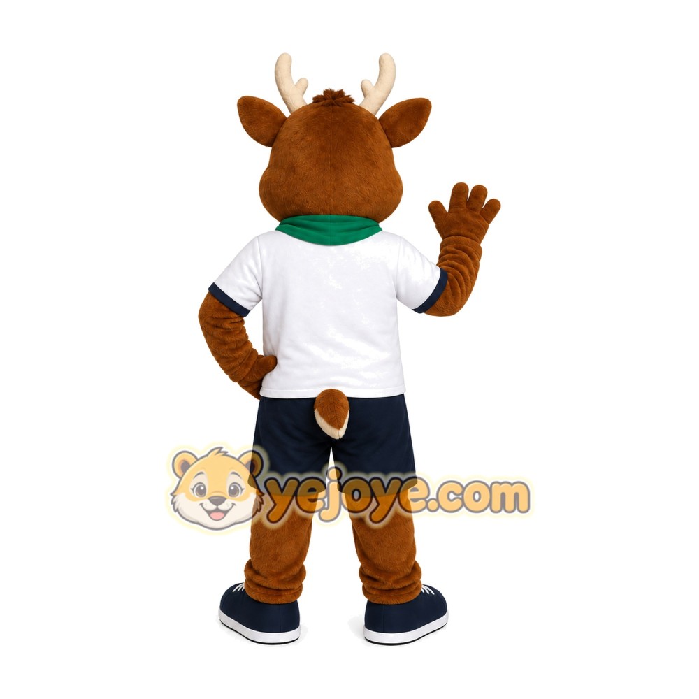 Deer Green Shirt Mascot Costume