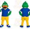 Green Duck Bird Mascot Costume