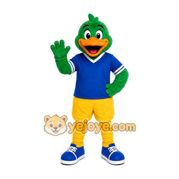 Green Duck Bird Mascot Costume Green Duck Bird Mascot Costume