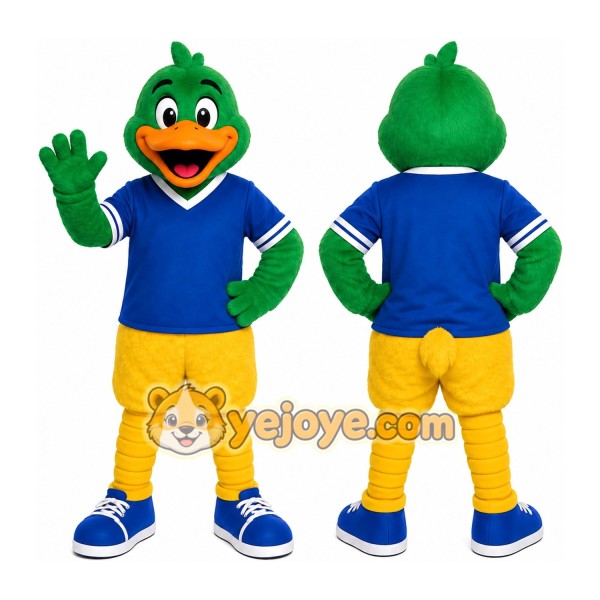 Green Duck Bird Mascot Costume