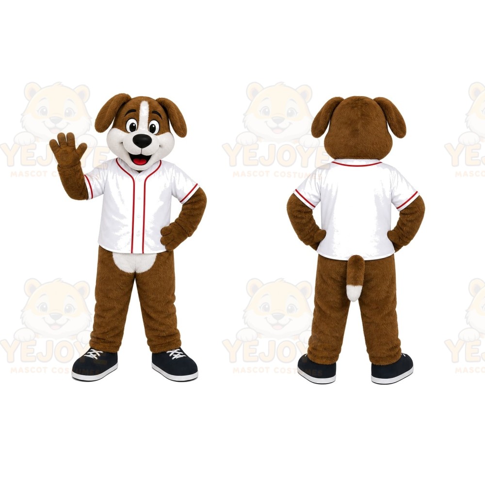 Dog White Shirt Mascot Costume