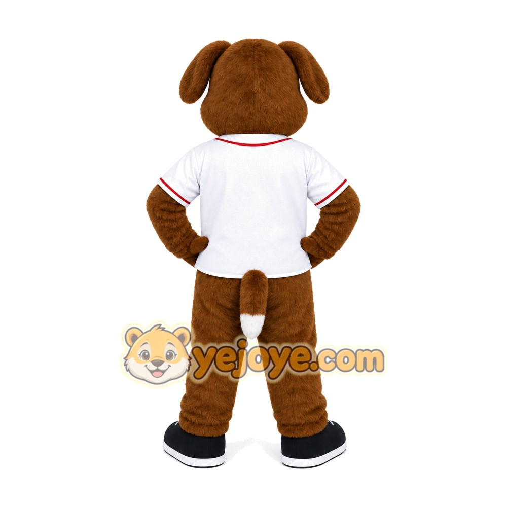 Dog White Shirt Mascot Costume