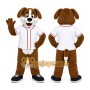 Dog White Shirt Mascot Costume